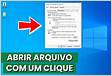 Como abrir arquivos e pastas com um clique no Windows 1